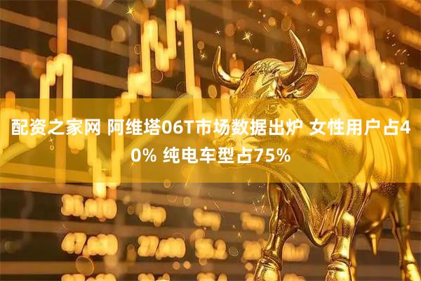 配资之家网 阿维塔06T市场数据出炉 女性用户占40% 纯电车型占75%
